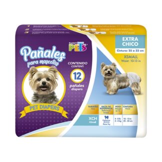 PAÑALES XCH PARA PERRO - 12 PZ
