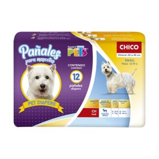 PAÑALES CH PARA PERRO - 12 PZ.