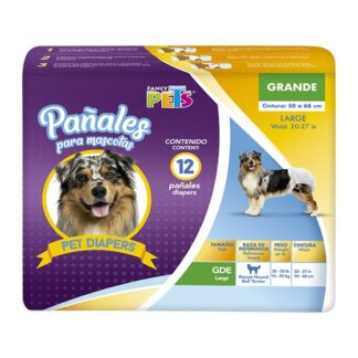 PAÑALES GDE PARA PERRO - 12 PZ