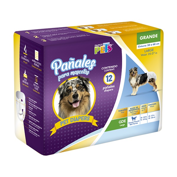 PAÑALES GDE PARA PERRO - 12 PZ - Image 2