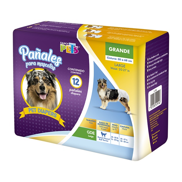 PAÑALES GDE PARA PERRO - 12 PZ - Image 3