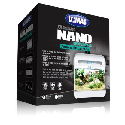 KIT NANO ACUARIO BLANCO C/LUZ LED 10 LT