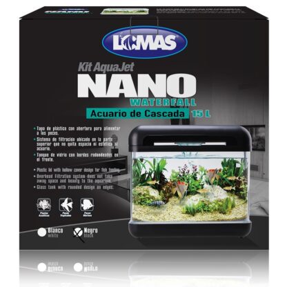 KIT NANO ACUARIO NEGRO C/LUZ LED 10 LT - Image 5