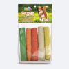 PALITOS HUECOS DE CARNAZA DE COLORES ( 5x2 CM) -  5 PZ