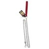 CORREA ROJA CON CADENA METALICA (3.0 MM) 120 CM
