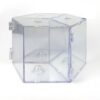 Triple Mini acuario plástico de forma romboidal para tres peces betta.