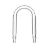 Glass U Tube 20 mm, conectores de cristal en"U" para  CO2 y/o aire.