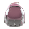 MOCHILA TRANSPARENTE P/MASCOTAS ROSA.
