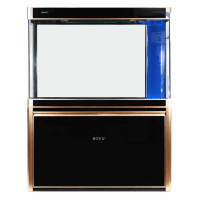 Acuario equipado BOYU EAF-1200D gabinete Negro y titanio 330 l.