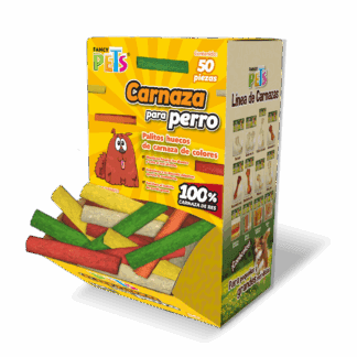 PALITOS HUECOS DE CARNAZA DE COLORES CAJA 50 PZ