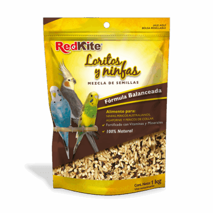 MEZCLA DE SEMILLAS P/LORITOS Y NINFAS 1 KG.