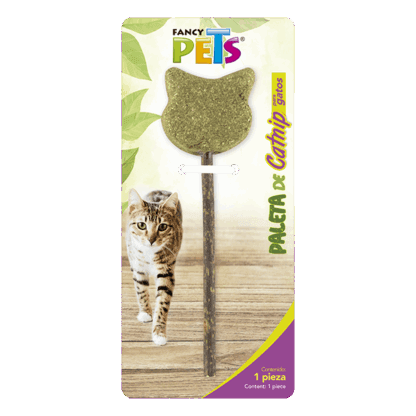 PALETA DE CATNIP GATO