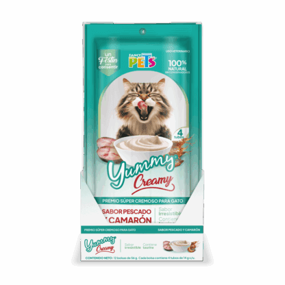 YUMMY CREAMY P/GATO PESCADO Y CAMARON - 12 PZAS - Image 7