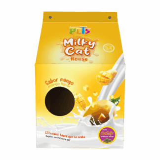CASA DE CARTON CON RASCADOR P/GATO MANGO