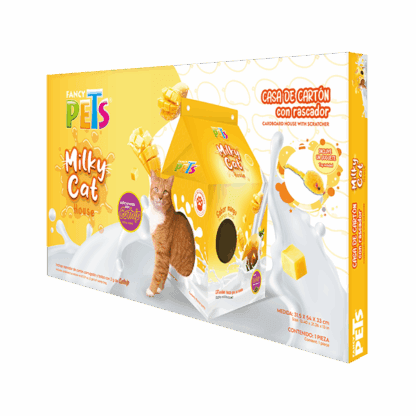 CASA DE CARTON CON RASCADOR P/GATO MANGO - Image 10