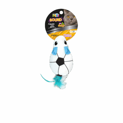 JUGUETE RATON SPORT SOCCER SOUND C/ CATNIP
