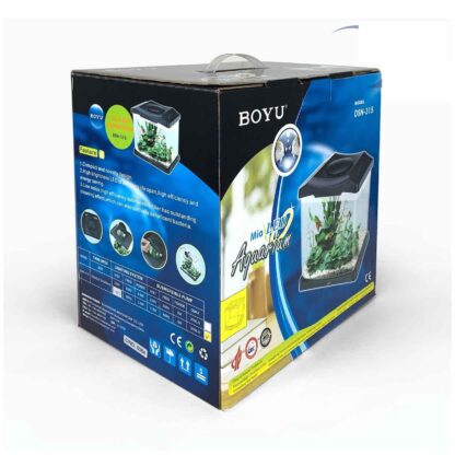 Mini acuario de escritorio DSN-315, con tapa, filtro y lámpara 16 Litros. - Image 11