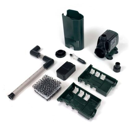 Mini acuario de escritorio DSN-315, con tapa, filtro y lámpara 16 Litros. - Image 2