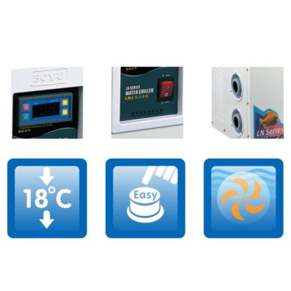 Enfriador de agua BOYU LN3800, 1.5 HP para acuarios de hasta 2400 l. - Image 6