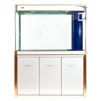 Acuario equipado BOYU EAF-1200 gabinete blanco y titanio 330 l.