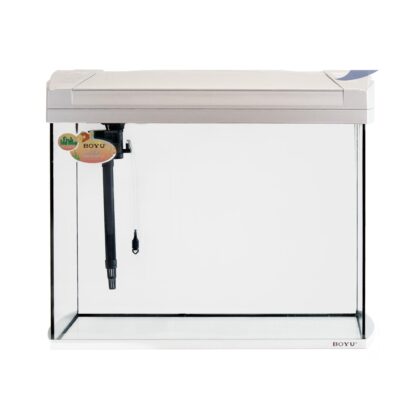 Acuario modernista BOYU ZJ601 todo en uno, 80 lts Plateado