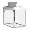 Acuario modernista BOYU ZJ601 todo en uno, 80 lts Plateado - Image 3