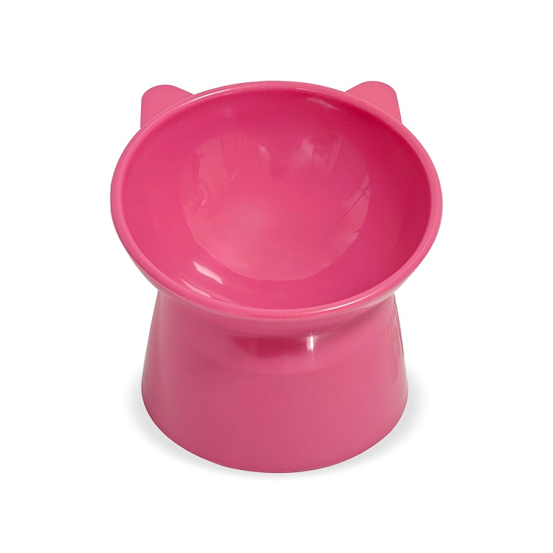 PLATO ELEVADO P/GATO ROSA.