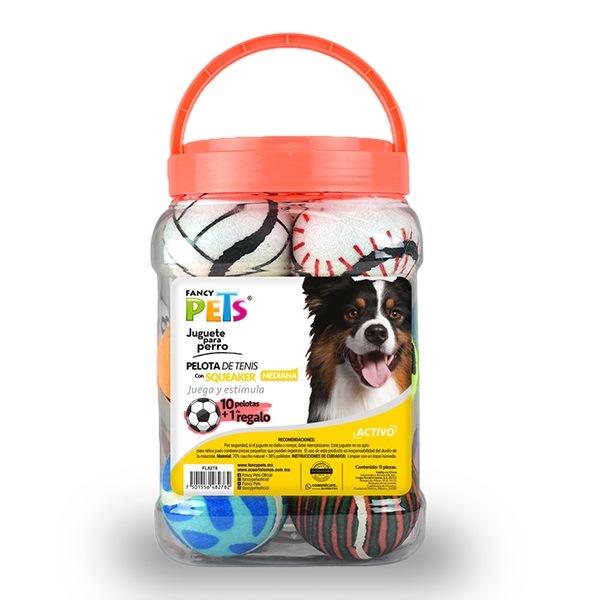 JUGUETE PELOTAS DE TENIS 11 PZAS
