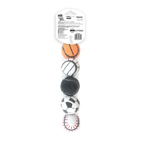 JUGUETE PELOTAS DE TENIS DEPORTIVAS 5 PZAS - Image 4