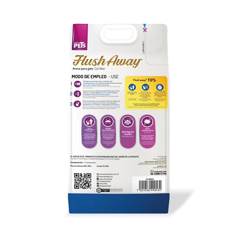ARENA P/GATO FLUSH AWAY 8KG - Image 4
