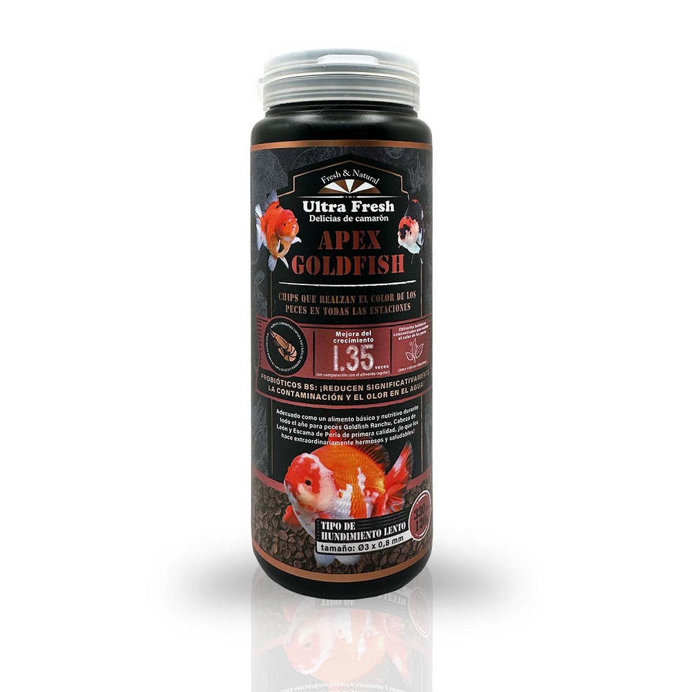 Pellet de crecimiento y color Apex Goldfish 120g.