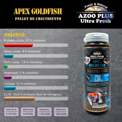 Pellet de crecimiento Apex Goldfish 50g. - Image 4