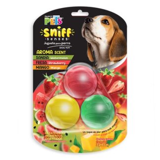 JUGUETE SET DE PELOTAS C/AROMA SNIFF 3 PIEZAS
