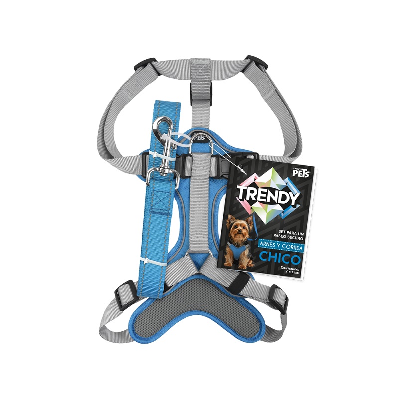 SET ARNES Y CORREA TRENDY CH AZUL.