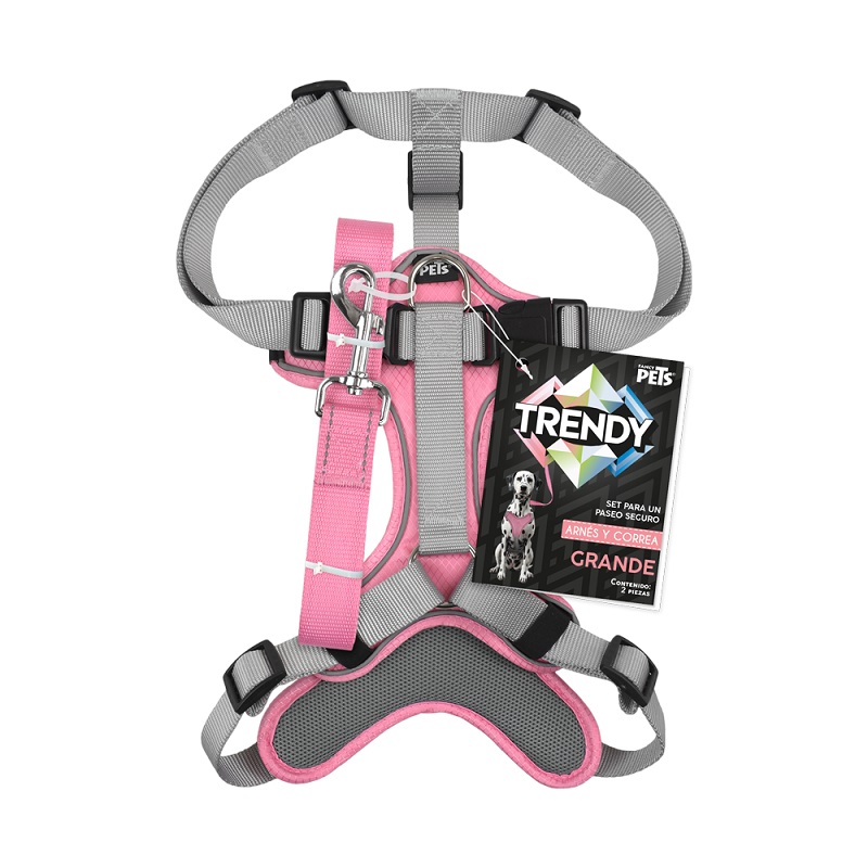 SET ARNES Y CORREA TRENDY GDE ROSA.