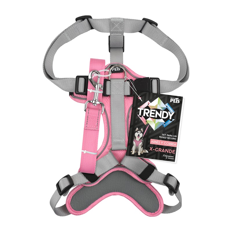 SET ARNES Y CORREA TRENDY XGDE ROSA.