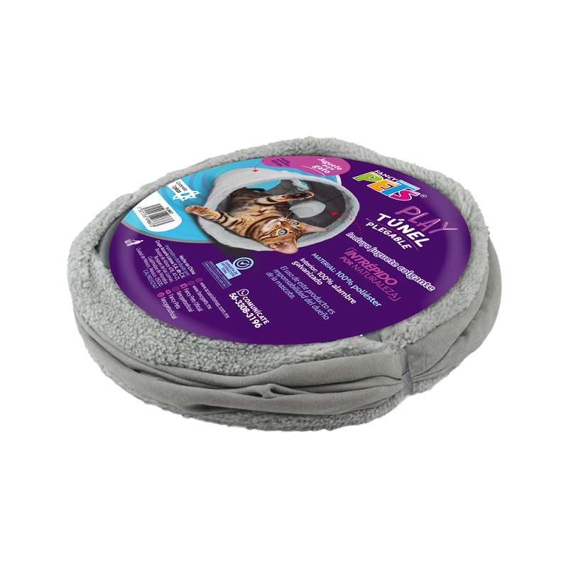 TUNEL PLEGABLE GATO GRIS. - Image 2